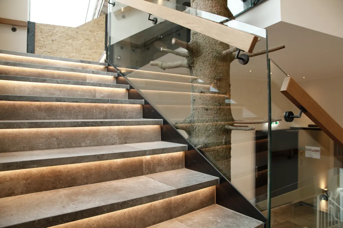 Treppen mit LED-Beleuchtung